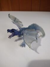 2013 Papo Breathing Dragon Ice Blue Wings Medieval Fantasy Fig Mythical No Fire picture