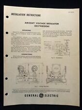 Aircraft Voltage Regulator CR2795E100A1 GE General Electric Instructions picture