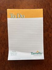 Medical Drug Rep Collectible Notepad Lined Rx Pharmaceutical Tamiflu 7”x5” picture