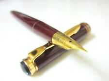 Collectable Old Stock Vintage Maroon Double ended Triumph Nib Fountain Pen picture