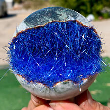 347G  Rare Moroccan blue Open Smile Phosphorus Magnesite Mine Healing Ball picture
