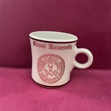 Vintage 1950's Miami University Redhawks WC Bunting Pottery Cup Mug picture