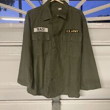 Vintage WWII US  1947 Army HBT Uniform Jacket Shirt Herringbone Twill Tagged S picture