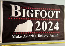 BIGFOOT FLAG FREE USA SHIP BW2 Woods Outdoors Big Foot Beer Poster Sign USA 3x5' picture
