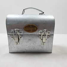 Ballard Designs Metal Recipe Box Tin Dome Lunch Pail Vintage French Style picture