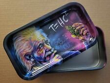 Albert Einstein T=HC² Themed Waterproof Rolling Tray Stash Box picture