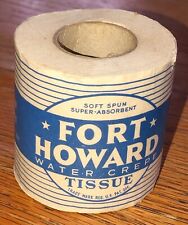 Vintage Toilet Paper Roll Salesman Sample Fort Howard Water Crepe 1932 NOS picture
