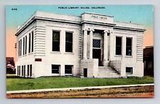 Salida CO-Colorado, Public Library, Antique, Vintage Souvenir Postcard picture