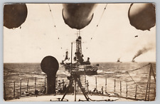 RPPC From USS New York US Navy Battleship Posted 1923 Real Photo Postcard picture