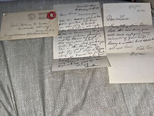 2 Antique 1926 Letters to Colorado Springs CO YMCA from Boston MA Massachusetts picture