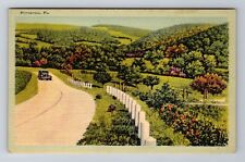 Pittston PA-Pennsylvania, General Country Lane, Antique Vintage Postcard picture