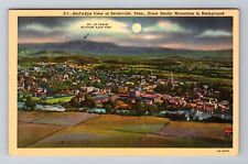 Sevierville TN-Tennessee, Aerial Of Town Area, Antique, Vintage Postcard picture