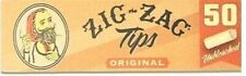Zig Zag Tips Naturally Unrefined Rolling Paper Filter Tips NEW 50/Pk USA SHPD picture