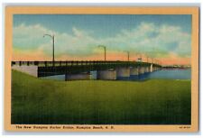 c1940 New Hampton Harbor Bridge River Lake Hampton Beach New Hampshire Postcard picture