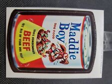 Vintage 1967 Topps Wacky Packs Card Maddie Boy Dog Food Die-Cut #36 of 44 picture