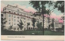 1910 Sanatorium Battle Creek Michigan Color Collotype Posted Postcard picture