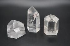 3 Piece Quartz Crystal Points Small Clear Polished Crystal Towers Natural Gems picture
