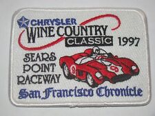CHRYSLER WINE COUNTRY CLASSIC (1997) SEARS POINT RACEWAY SF Chronicle Patch picture
