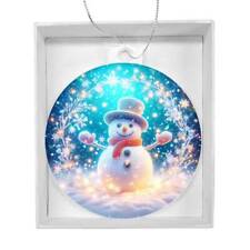 Snowman Acrylic Christmas Tree Ornament picture