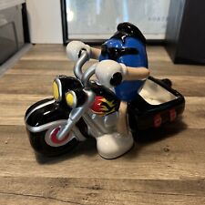 M&M's Motorcycle Candy Dish Ceramic Galerie 2003 Blue picture