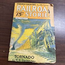 Railroad Stories Magazine November 1935 Tornado by. E.S. Dellinger .15Cent picture