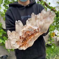 11.7lb Large Natural White Clear Quartz Crystal Cluster Raw Healing Specimen picture