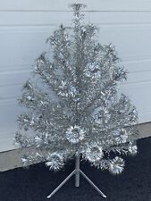 Vintage Peco Deluxe Pom Pom 4-ft Aluminum Christmas Tree In Originial Box READ picture
