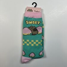 Pusheen Fruits Sweet Peach Crew Socks 2024 Green Pink Yellow New picture