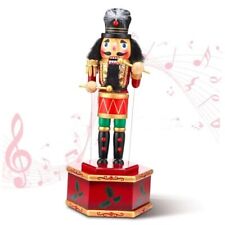 Jetec Nutcracker Music Box Wooden Nutcracker Soldier Toy Handmade Cool Style picture