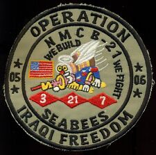 USN Mobile Construction Battalion NMCB 21 Military Iraqi Freedom Patch S-12 picture