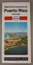 Vintage 1969 Puerto Rico Road Map Standard Oil Co ( Esso ) picture