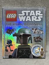 2014 Lego Star Wars Visual Dictionary Hardcover w/ Luke Skywalker Figure picture