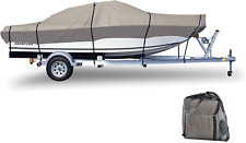Heavy Duty Waterproof Boat Cover - Fits 16'-18.5' V-Hull/Tri-Hull Fishing Boats picture