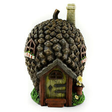 Fairy Garden Pinecone House, Solar Powered Tree House, Woodland Gnome House picture