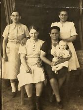 1950s Nostalgic picture Soviet Four Women Baby Vintage Snapshot Old Photo picture