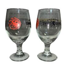 Set Of 2 Game Of Thrones Ommegang Brewery Beer Drink Glasses Cooperstown NY picture