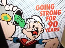 Popeye Going Strong For 90 Years Embossed Metal / Tin Sign, Brand NEW picture