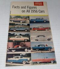 Vintage 1950s Popular Science Fact & Figures on ALL 1956 Cars Nash Packard Prop picture