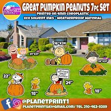 Yard signs - Peanuts Great Pumpkin lawn décor Set 7pcs picture