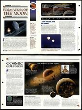Formation Of Moon #36 Solar System Secrets Of Universe Fact File Fold-Out Card picture