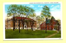 Library and Andrews Hall Marietta College Ohio 1920.s Postcard picture