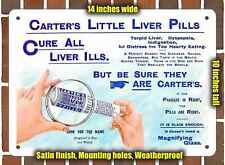 Metal Sign - 1904 Carter's Little Liver Pills- 10x14 inches picture