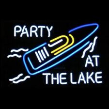 Party At The Lake Speedboat Neon Lamp Light Sign 20
