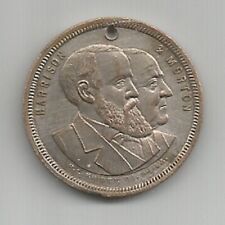 Very Nice Medal Token from President Benjamin Harrison Levi Morton 1888 Campaign picture