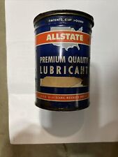 Vintage ALLSTATE Premium Quality Lubricant Can, Vintage 1950’s. picture