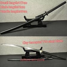 46“ Handmade T10 Steel Clay Tempered Japanese Samurai long Katana Sharp picture