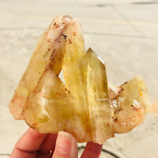347g Natural Beautiful Yellow Quartz Crystal Cluster Energy Healing Specimen picture