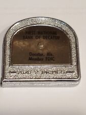 Vintage First National Bank Of Decatur Alabama Mini Tape Measure  picture