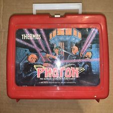 Thermos Brand - PHOTON Vintage Lunch Box 1987 Laser Tag Red  Lunchbox & Thermos picture