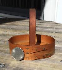 Vintage Miniature Frye's Measure Mill Woodenware Handled Oval Bentwood Carrier picture